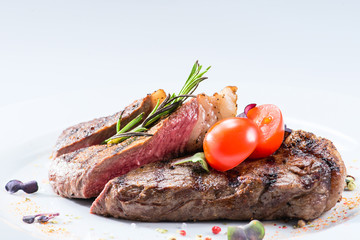 close-up grilled steak