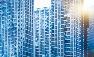 detail shot of modern architecture facade,business concepts,in city of China.
