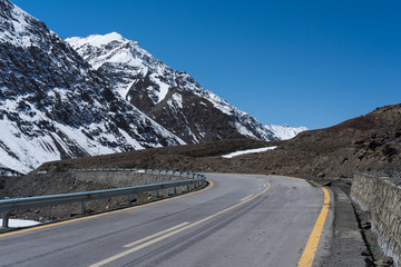 Karakorum highway from Pakistan to China, Khunjerab, Gilgit Baltistan, Pakistan