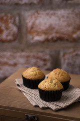 Banana and walnuts cupcakes