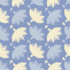 Ethnic boho seamless pattern. Embroidery on fabric. Retro motif. Vector illustration. Textile rapport.