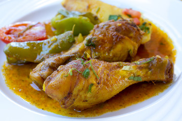 poulet en sauce