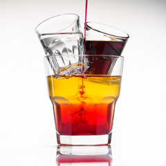close-up godfather cocktail in glass