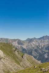 Bright summer morning in the Carpathian mountains.