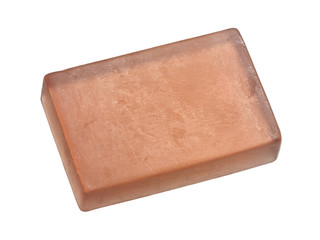 Natural soap isolated on white background