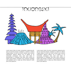 Culture of Indonesia design concept.