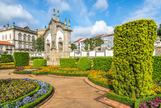 View of the botanical garden in Barcelos ,Portugal