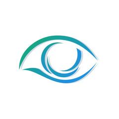 Naklejka premium Template for a logo from a stylized eye. Center of Ophthalmology.