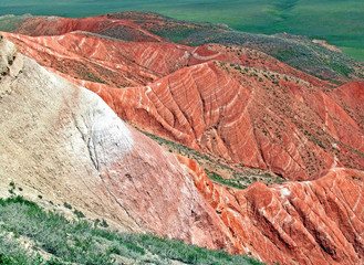 Bogdo mountain in Bogdo-Baskunchak Nature Reserve, the highest point in the Caspian Depression and...