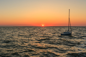 boat on the sea