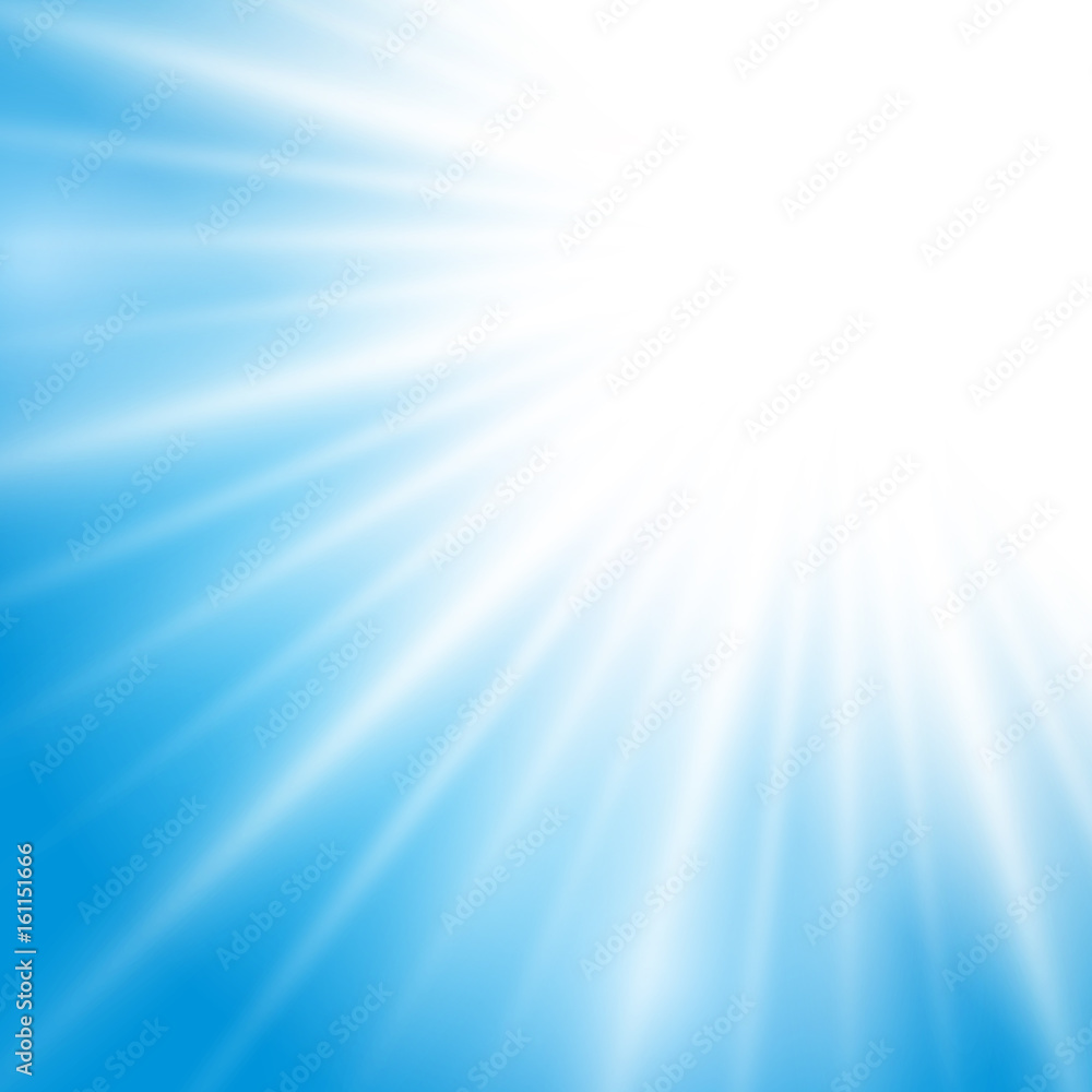Canvas Prints vector sunlight effect on blue background