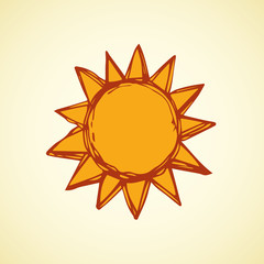 Symbols of sun. Vector illustration