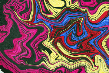 Abstract impressionism watercolor background. Colorful marble texture. Oil painting style.