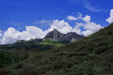 Beautiful view of the mountains of the Karadag nature reserve