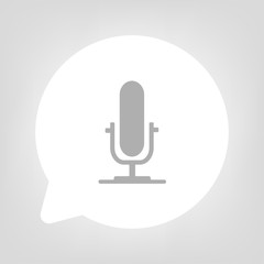 Kreis Sprechblase - Mikrofon