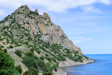 View of the Kara-Dag nature reserve, Crimea
