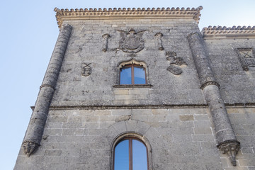 Fototapeta na wymiar Casas consistoriales altas, Baeza, Jaen, Spain