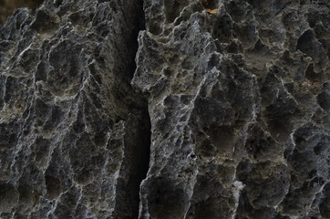 Surface rocky limestone, gray limestone and background in Thailand (1)