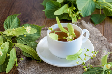 Lime flower tea