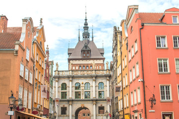 Fototapeta Langgasser Tor (Goldenes Tor, Złota Brama) Gdańsk (Danzig) pomorskie (Pommern) Polska (Polen) obraz