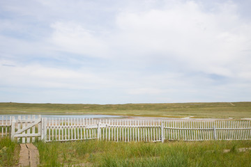 Wooden fence