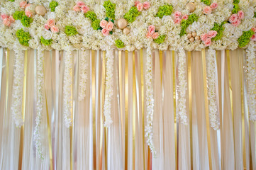 wedding flower backdrop background