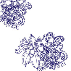 draw the outline border plant