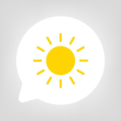 Kreis Sprechblase - Sonne