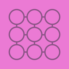 Structure symbol color linear icon