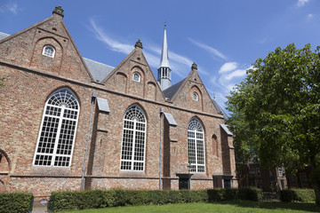 Fototapeta na wymiar jacobijner church in centre of leeuwarden in the netherlands