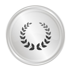 Siegerkranz - Verchromter Button