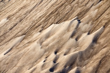 Close up of sand hills