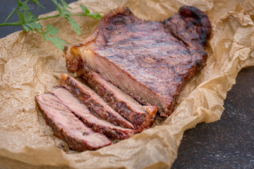 grilled beef steaks
