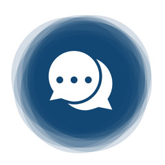 Abstract round button - chat - communication