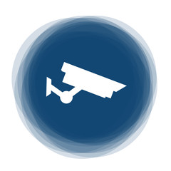 Abstract round button - surveillance camera