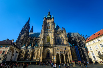 Fototapeta na wymiar St Vitus Cathedral in Prague, Czech Republic