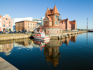 Altes Lotsenhaus in Stralsund - obrazy, fototapety, plakaty