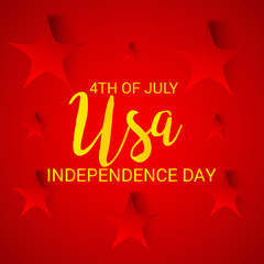4th of July Usa Independence Day.