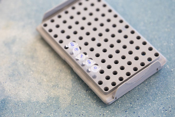 Medical equipment for Gas mixer, Sample test in vial for Gas chromatography (GC) in  laboratory. 