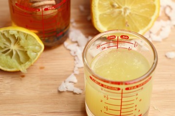 Fresh lemon and salt