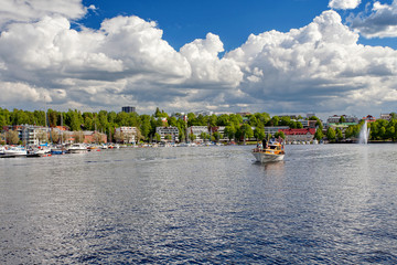 Lappeenranta, Finland - Saimaa lake in the center of the Lappeenranta