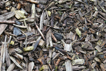 Wood chips texture