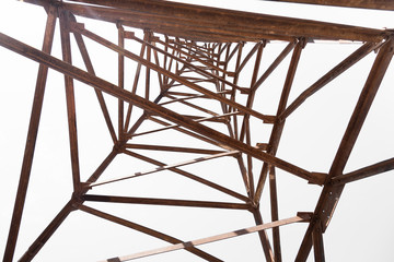 Steel frame of piling machine.