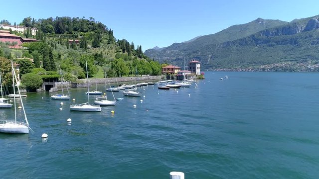 Aerial 4K - Bellagio - Pescallo - Lago di Como (IT) 
