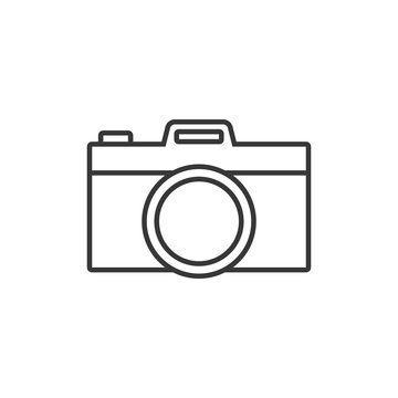 Camera simple outline icon