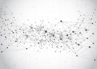 Abstract technology futuristic network