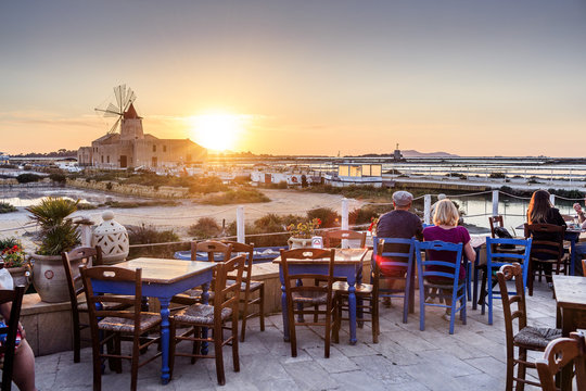 Italy, Sicily, Trapani district, Marsala, Isole dello Stagnone