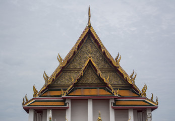 Fototapeta premium Wat Kalayanamitr is a Buddhist temple in Bangkok, Thailand. The temple is located on the Thonburi bank of the Chao Phraya River. 