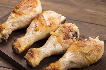Roasted chicken thighs