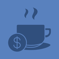 Buy cup of tea glyph color icon